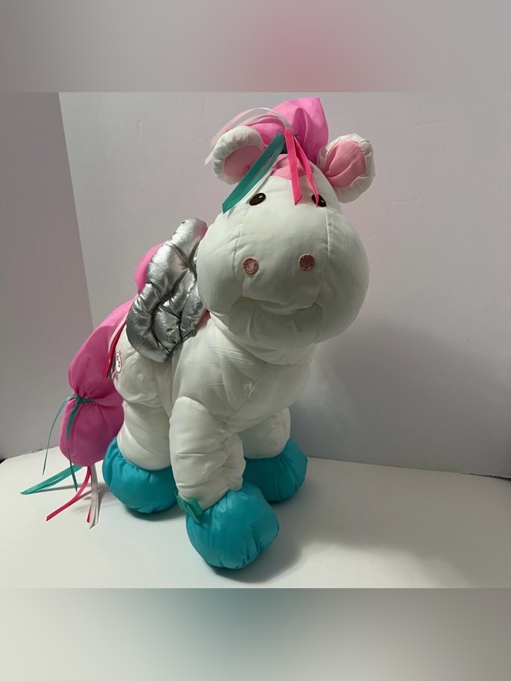 FISHER PRICE Vintage Puffalump Enchanted Starfire Pegasus Horse plush toy